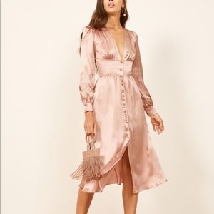 Reformation Blush Nicola Dress NWT